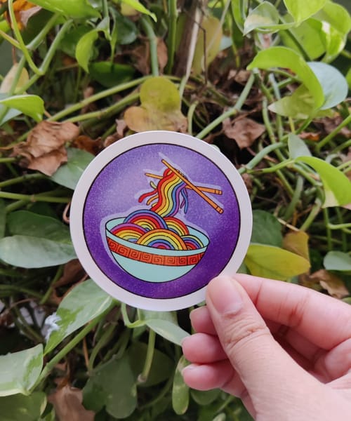 Pride noodles sticker